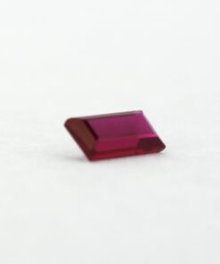 Loose Straight Baguette Garnet CZ Gemstone Cubic Zirconia January Birthstone Side