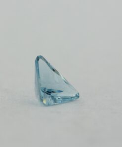 Loose Triangle Cut Aquamarine CZ Gemstone Cubic Zirconia March Birthstone Back