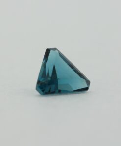 Loose Triangle Cut Blue Zircon CZ Gemstone Cubic Zirconia December Birthstone Back