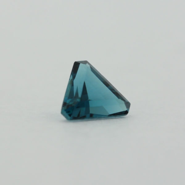 Loose Triangle Cut Blue Zircon CZ Gemstone Cubic Zirconia December Birthstone Back