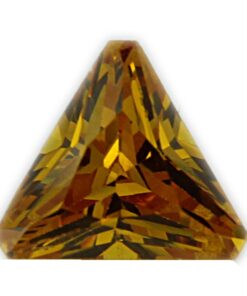 Loose Triangle Cut Citrine CZ Gemstone Cubic Zirconia November Birthstone