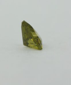 Loose Triangle Cut Peridot CZ Gemstone Cubic Zirconia August Birthstone Back