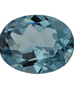 Loose Oval Cut Aquamarine CZ Gemstone Cubic Zirconia March Birthstone