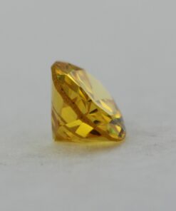 Loose Oval Cut Citrine CZ Gemstone Cubic Zirconia November Birthstone Side