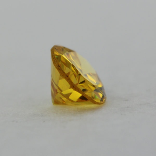 Loose Oval Cut Citrine CZ Gemstone Cubic Zirconia November Birthstone Side