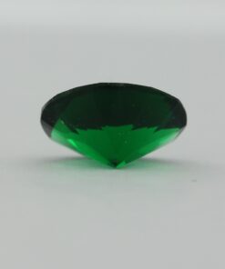 Loose Oval Cut Emerald CZ Gemstone Cubic Zirconia May Birthstone Side