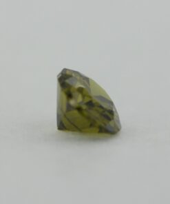 Loose Oval Cut Peridot CZ Gemstone Cubic Zirconia August Birthstone Side