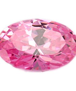 Loose Oval Cut Pink CZ Gemstone Cubic Zirconia October Birthstone