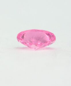 Loose Oval Cut Pink CZ Gemstone Cubic Zirconia October Birthstone Side