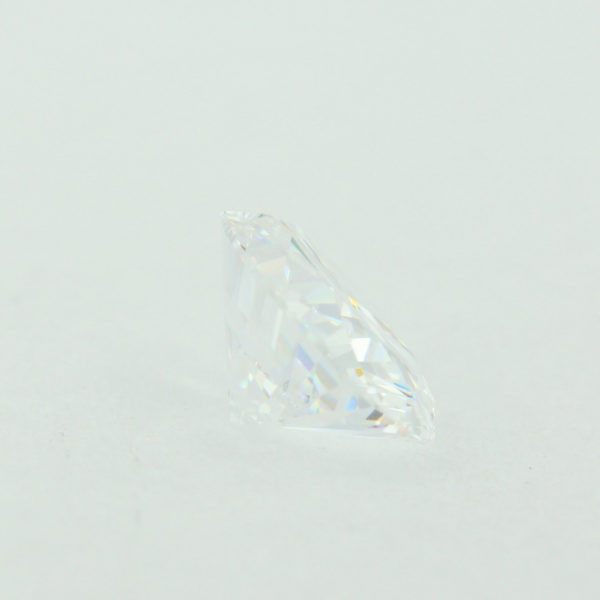 Loose Oval Cut White CZ Gemstone Cubic Zirconia April Birthstone Side