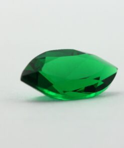 Loose Marquise Cut Emerald CZ Gemstone Cubic Zirconia May Birthstone Back