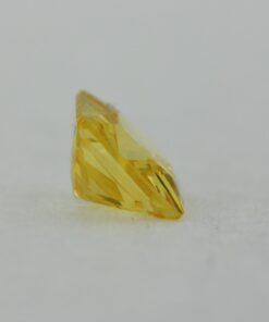 Loose Princess Cut Citrine CZ Gemstone Cubic Zirconia November Birthstone Side