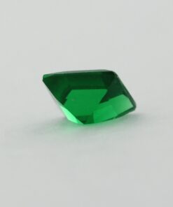 Loose Princess Cut Emerald CZ Gemstone Cubic Zirconia May Birthstone Back