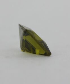 Loose Princess Cut Peridot CZ Gemstone Cubic Zirconia August Birthstone Back