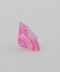 Loose Princess Cut Pink CZ Gemstone Cubic Zirconia October Birthstone Back