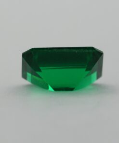 Loose Emerald Cut Emerald CZ Gemstone Cubic Zirconia May Birthstone Back