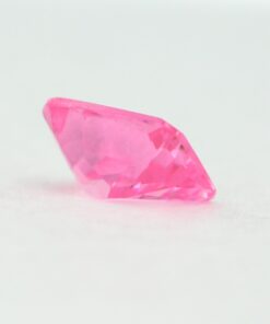 Loose Emerald Cut Pink CZ Gemstone Cubic Zirconia October Birthstone Back