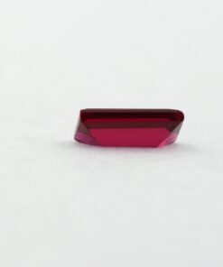 Loose Straight Baguette Garnet CZ Gemstone Cubic Zirconia January Birthstone Back