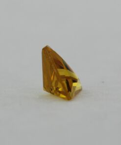 Loose Triangle Cut Citrine CZ Gemstone Cubic Zirconia November Birthstone Back