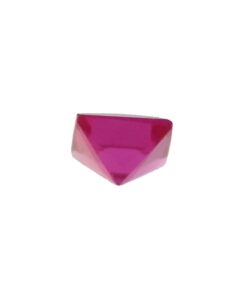 Loose Princess Cut Ruby CZ Gemstone Cubic Zirconia July Birthstone Back 3