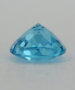 Loose Round Cut Genuine Natural Blue Topaz Gemstone Semi Precious November Birthstone Down