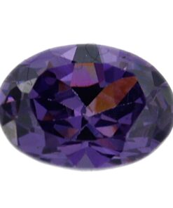 Loose Oval Cut Amethyst CZ Gemstone Cubic Zirconia February Birthstone