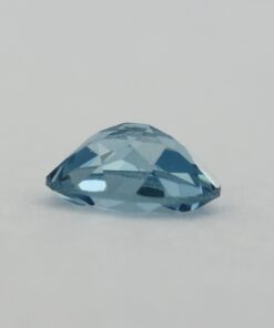 Loose Oval Cut Aquamarine CZ Gemstone Cubic Zirconia March Birthstone Down