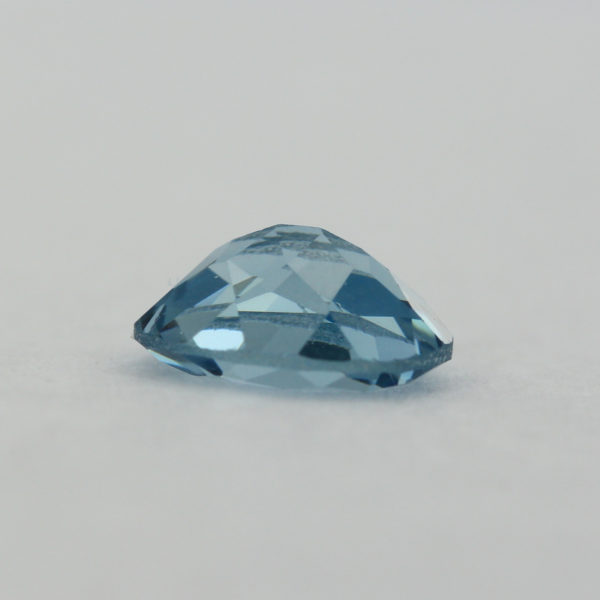 Loose Oval Cut Aquamarine CZ Gemstone Cubic Zirconia March Birthstone Down