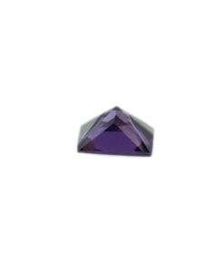 Loose Princess Cut Amethyst CZ Gemstone Cubic Zirconia February Birthstone Down