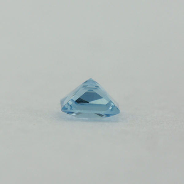 Loose Princess Cut Aquamarine CZ Gemstone Cubic Zirconia March Birthstone Down