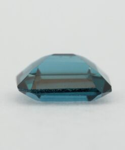 Loose Emerald Cut Blue Zircon CZ Gemstone Cubic Zirconia December Birthstone Down