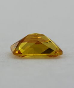 Loose Emerald Cut Citrine CZ Gemstone Cubic Zirconia November Birthstone Down