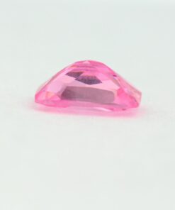 Loose Emerald Cut Pink CZ Gemstone Cubic Zirconia October Birthstone Down