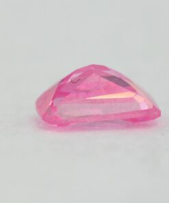 Loose Emerald Cut Pink CZ Gemstone Cubic Zirconia October Birthstone Down 7