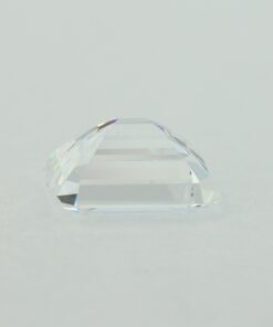 Loose Step Emerald Cut White CZ Gemstone Cubic Zirconia April Birthstone Down