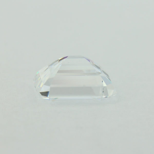 Loose Step Emerald Cut White CZ Gemstone Cubic Zirconia April Birthstone Down