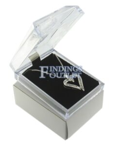 Clear Acrylic Crystal Pendant Box Display Jewelry Gift Box Outer