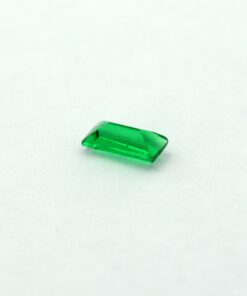 Loose Straight Baguette Emerald CZ Gemstone Cubic Zirconia May Birthstone Side