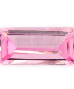 Loose Straight Baguette Pink CZ Gemstone Cubic Zirconia October Birthstone