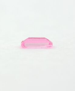 Loose Straight Baguette Pink CZ Gemstone Cubic Zirconia October Birthstone Down