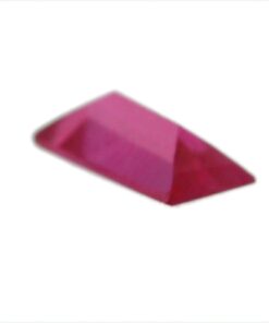 Loose Straight Baguette Ruby CZ Gemstone Cubic Zirconia July Birthstone Back