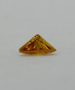 Loose Triangle Cut Citrine CZ Gemstone Cubic Zirconia November Birthstone Down