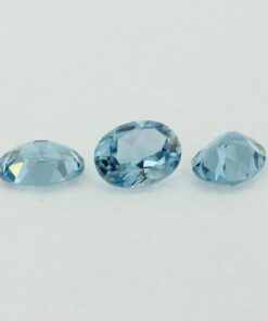 Loose Oval Cut Aquamarine CZ Gemstone Cubic Zirconia March Birthstone Group