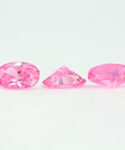 Loose Oval Cut Pink CZ Gemstone Cubic Zirconia October Birthstone Group