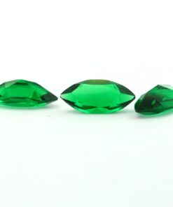 Loose Marquise Cut Emerald CZ Gemstone Cubic Zirconia May Birthstone Group