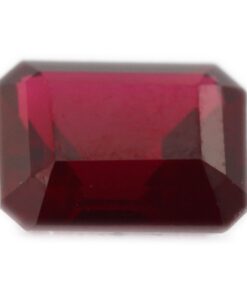 Loose Emerald Cut Garnet CZ Gemstone Cubic Zirconia January Birthstone