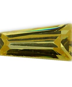 Loose Tapered Baguette Citrine CZ Gemstone Cubic Zirconia November Birthstone