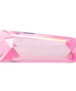 Loose Tapered Baguette Pink CZ Gemstone Cubic Zirconia October Birthstone