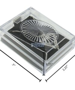 Clear Acrylic Crystal Pendant Box Display Jewelry Gift Box Dimensions