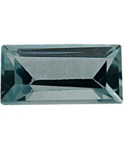 Loose Straight Baguette Aquamarine CZ Gemstone Cubic Zirconia March Birthstone